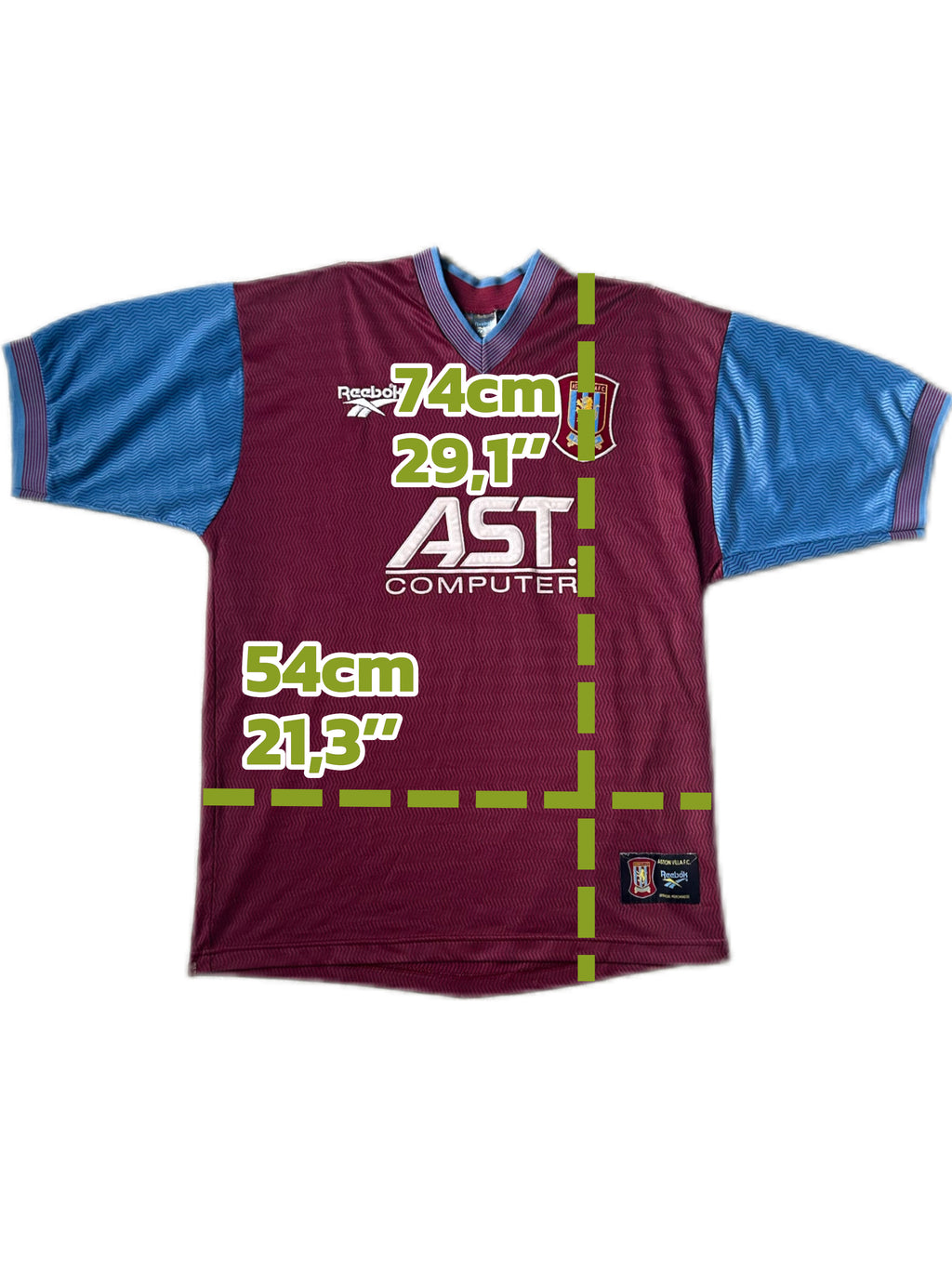 1997-98 Aston Villa Home Shirt - 6/10 - Size L
