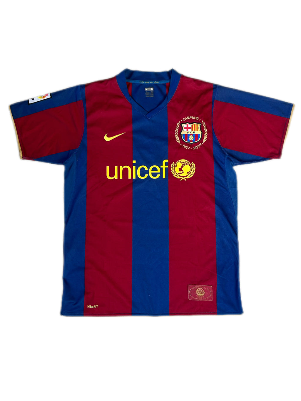 2007-2008 Barcelona Camp Nou 50th Anniversary Home Shirt - 7/10 - Size M